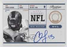 2012 Playoff Prestige NFL Passport Signatures Chris Givens #20 Auto 1u9