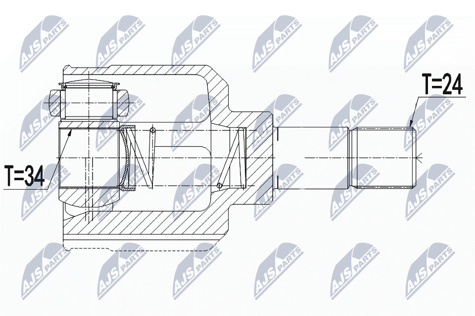 N.T.Y. NPW-CT-110.NTY Joint Kit, drive shaft for CITROËN,OPEL