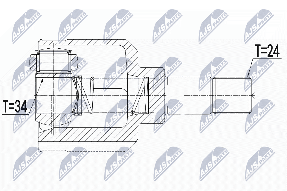 N.T.Y. NPW-CT-110.NTY Joint Kit, drive shaft for CITROËN,OPEL