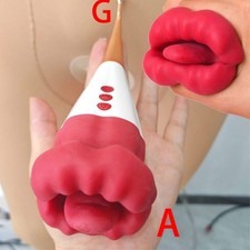 Dual Oral Licking Tongue Vibrator Clit G-Spot Dildo Orgasm Massager Sex Toys