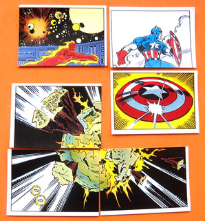MARVEL SECRET WARS PANINI 1986 6 STICKERS #'s 13/26/28/29/35/36 VG