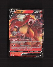 Carta Pokemon Holo Entei V 022/172 stelle brillanti ultra rara quasi nuova