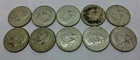 (Lot 8) 1965-69 40% Silver Kennedy Half Dollar Lot Of 10 Halves