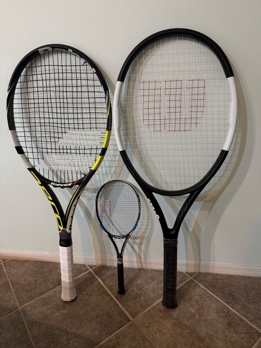 Wilson Pro Staff RF97 Babolat Aero Pro Drive Giant Jumbo Display
