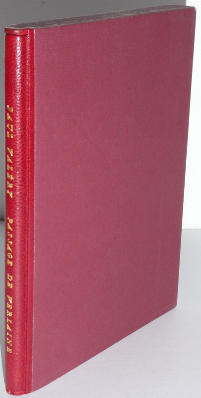 Paul Valéry, Passage de Verlaine — édition originale, tirée à seulement 11 exemplaires.