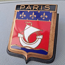 Vintage Drago French Paris Enamel Car Badge Bugatti Citroen Delage Renault Rare Vintage Drago French Paris Enamel Car Badge Bugatti Citroen Delage Renault Rare