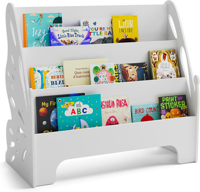 3 Tier Butterfly Kids Bookshelf - Nursery Bookshelf for Storage Organizer, Free
