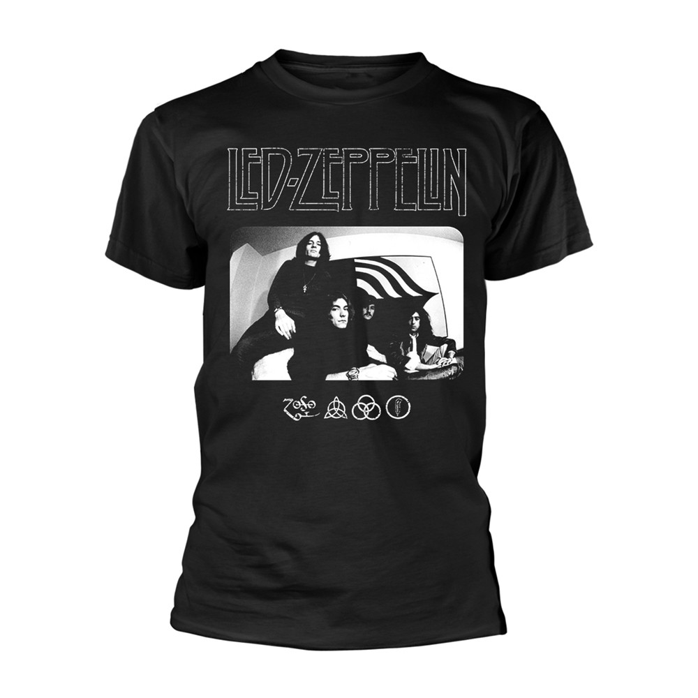 ЧЕРНАЯ футболка с ЛОГОТИПОМ LED ZEPPELIN - ICON X-Large 5590₽