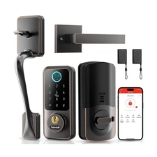 Hornbill Smart Lock Set with Keypad, Keyless Entry Deadbolt with Handle, Digi...
