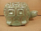 VTG McCoy Pottery 740 Smiling Turtle Garden Planter Brown Glaze USA 1970s