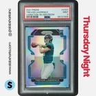 2021 PANINI PRIZM #V-331 TREVOR LAWRENCE ROOKIE VARIATIONS SILVER RC PSA 9