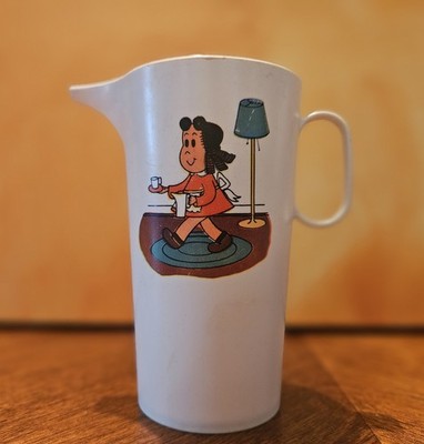 Vintage Little Lulu Mini Pitcher , Chilton Toys , 4 1/2 Inches