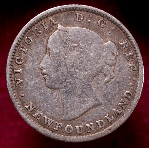 1865 Newfoundland 5 Cents — photo from the most recent tracked eBay sale