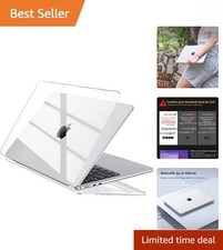 Crystal Clear Hard Shell Case for MacBook Air 13.6'' M5 M4 M3 M2 - Scratch-Re...