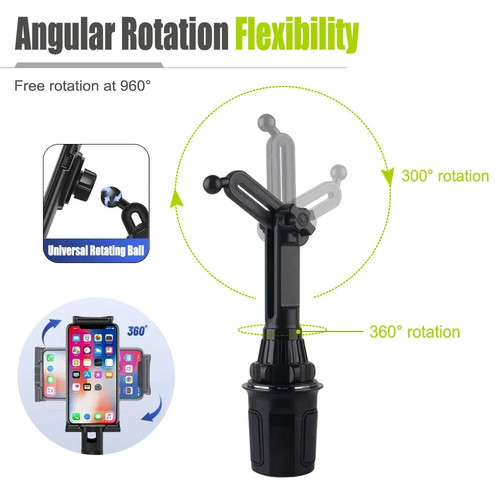Upgraded Version Adjustable Car Cup Stand Car Holder Mount Cradle For Cell Phone - Picture 4 of 10