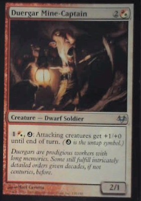 Duergar Mine-Captain - Eventide: #138, Magic: The Gathering Lp C357
