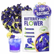 4 Oz Butterfly Pea Flower Tea loose leaf- Blue Tea  for Blue  Purple Drinks...