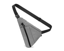 OSOCE Sling Bag for Men, Anti-Theft Crossbody Chest Pack Grey Large