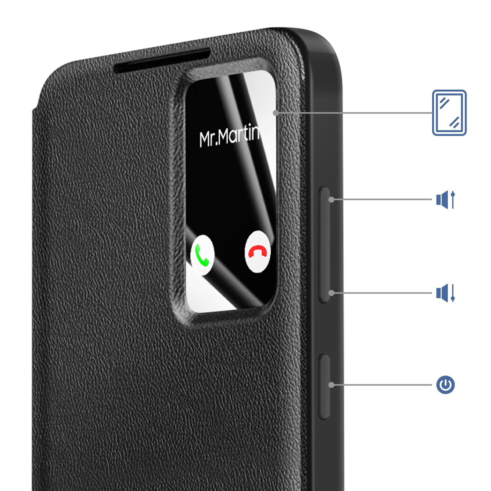 Étui antichoc Smart View Galaxy S26 contre les chutes et glisses - 3