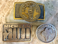 Vintage Michelin Belt Buckles - Lot of 3