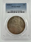 1878-S Morgan Silver Dollar $1 PCGS MS64 Nice Golden Toning
