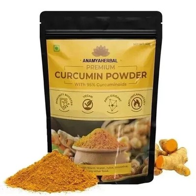 Curcumin Extract Powder 95% Turmeric 100 % Pure And Natural - (50 GM to 500 GM)