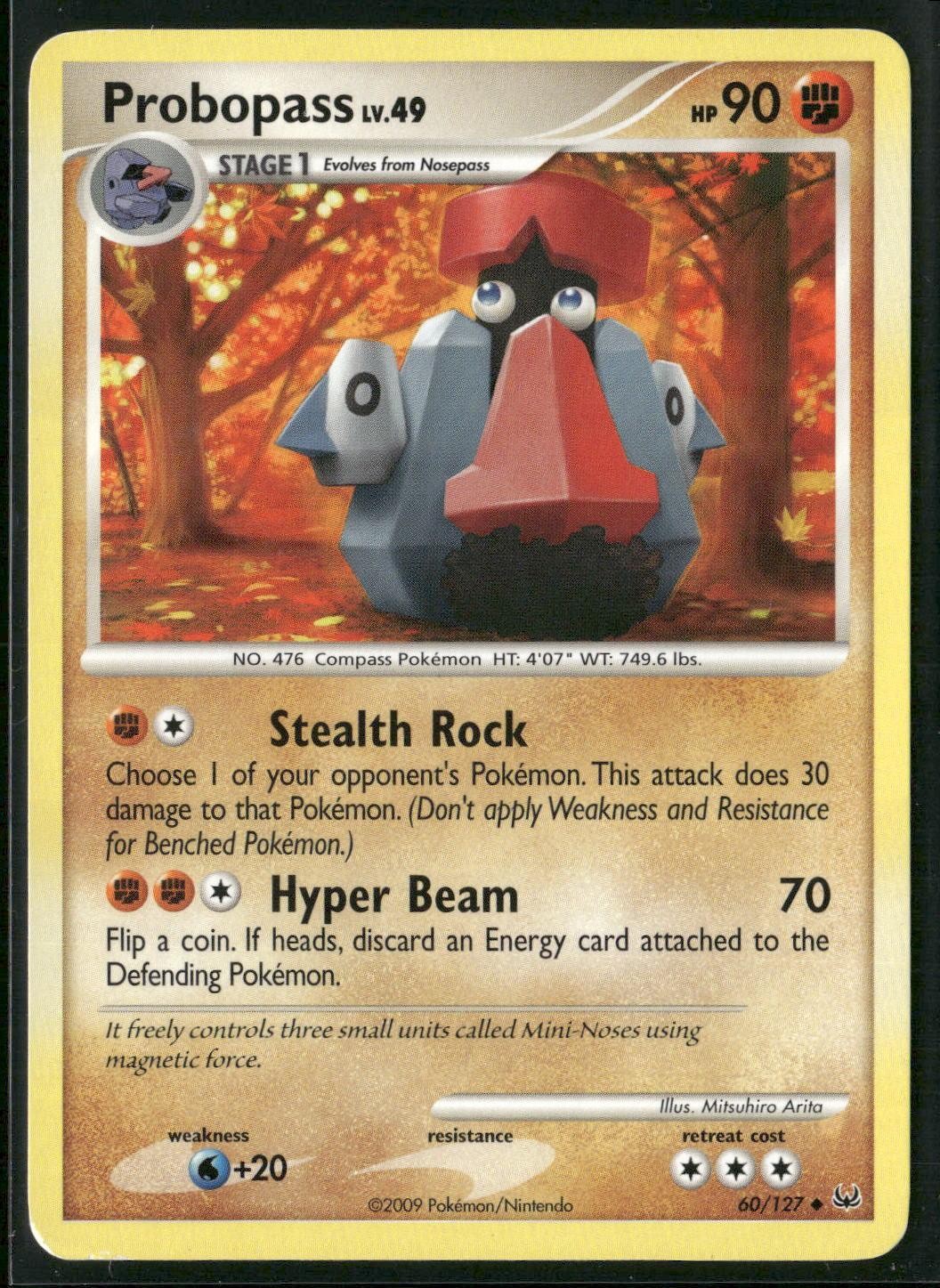 Probopass 60/127 Uncommon Platinum Pokemon Lightly Played