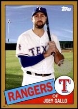 Joey Gallo 2020 Topps 1985 35th Anniversary Series 2 5x7 Gold #85TB-46 8/10 Rang