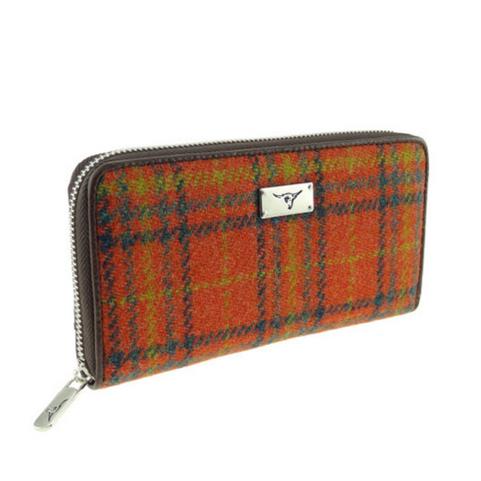 Portefeuille Élégante pour Femmes Jura Bleu Clair - Harris Tweed – Mood Company Portefeuille Élégante pour Femmes Jura Bleu Clair - Harris Tweed – Mood Company