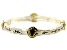 4031336 Philippians 4:13 Stretch Bracelet I Can Do All Things Through Christ Who