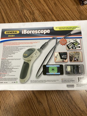 General Tools DCiS1 Borescope with Wi-Fi Enabled Real Time Video Capture, Large