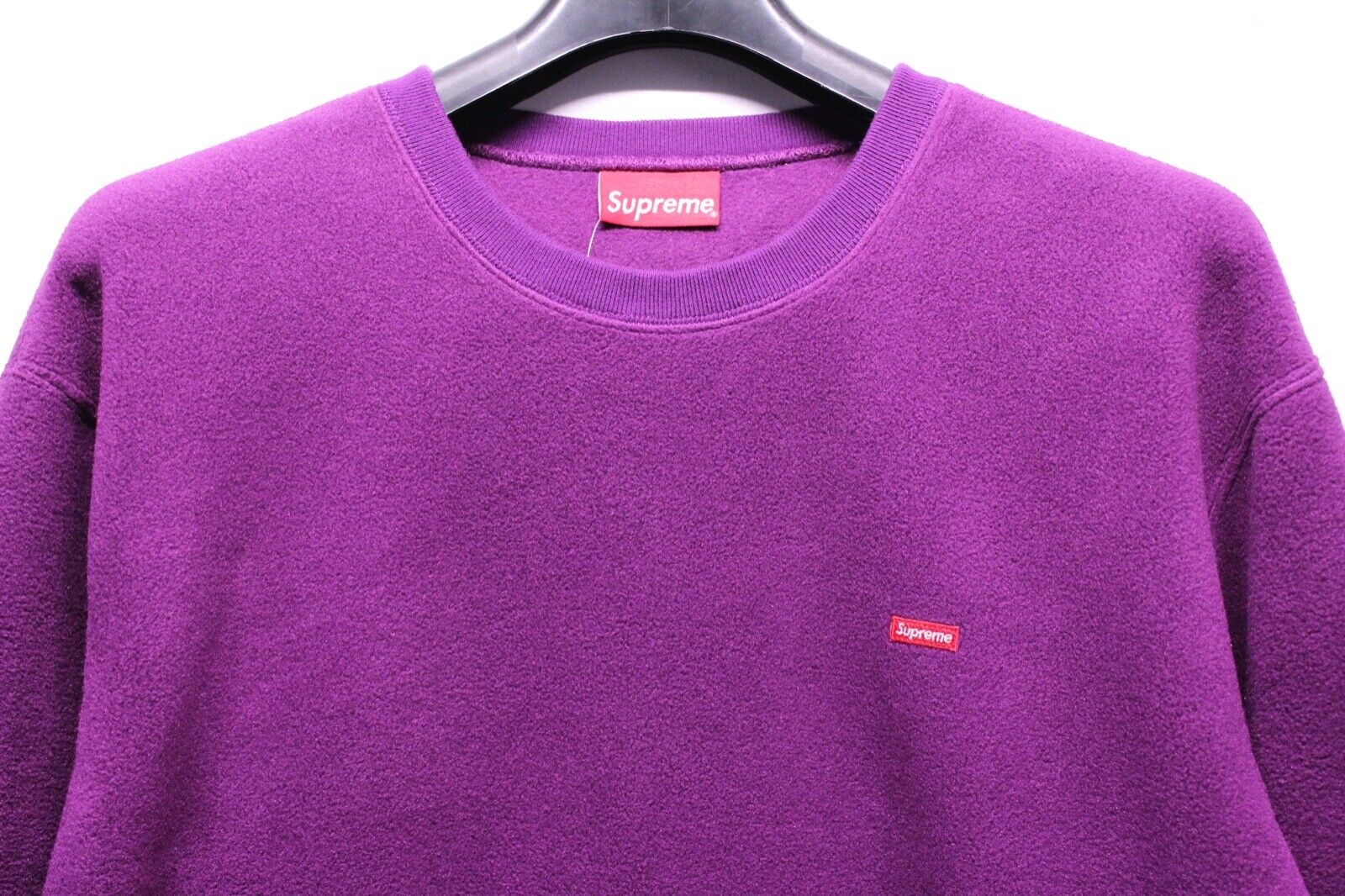 SUPREME SMALL BOX CREW PURPLE XXL