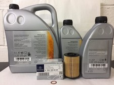 Genuine Mercedes-Benz A-Class B-Class Petrol Oil Filter & 7L Engine Oil OM266