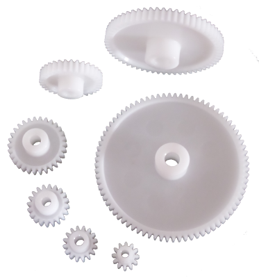 Zahnräder Modul 0.8 aus Kunststoff 12-80 Zähne Zahnrad Stirnrad