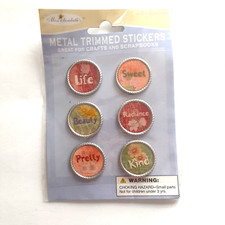 Miss Elizabeth Metal Trimmed Scrapbook LIFE Sweet Beauty Kind Stickers NEW
