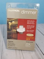 NEW SEALED Lutron GL-600H-DK Single Pole Glyder Slide Dimmer Switch White Ivory