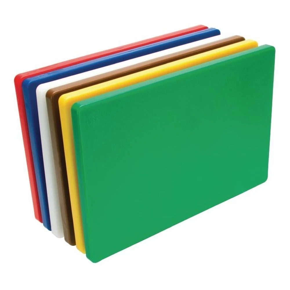 Set of 6 Colour Coded HACCP Polyethylene Cutting Chopping