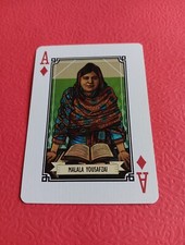 Malala Yousafzai Playing Card Ace Of Diamonds The Woman Card  Free Shipping