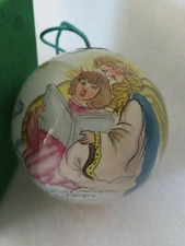 Angels 1995 Pier 1 Li Bien Inside Art Glass Ball Ornament 1555326 - NIB