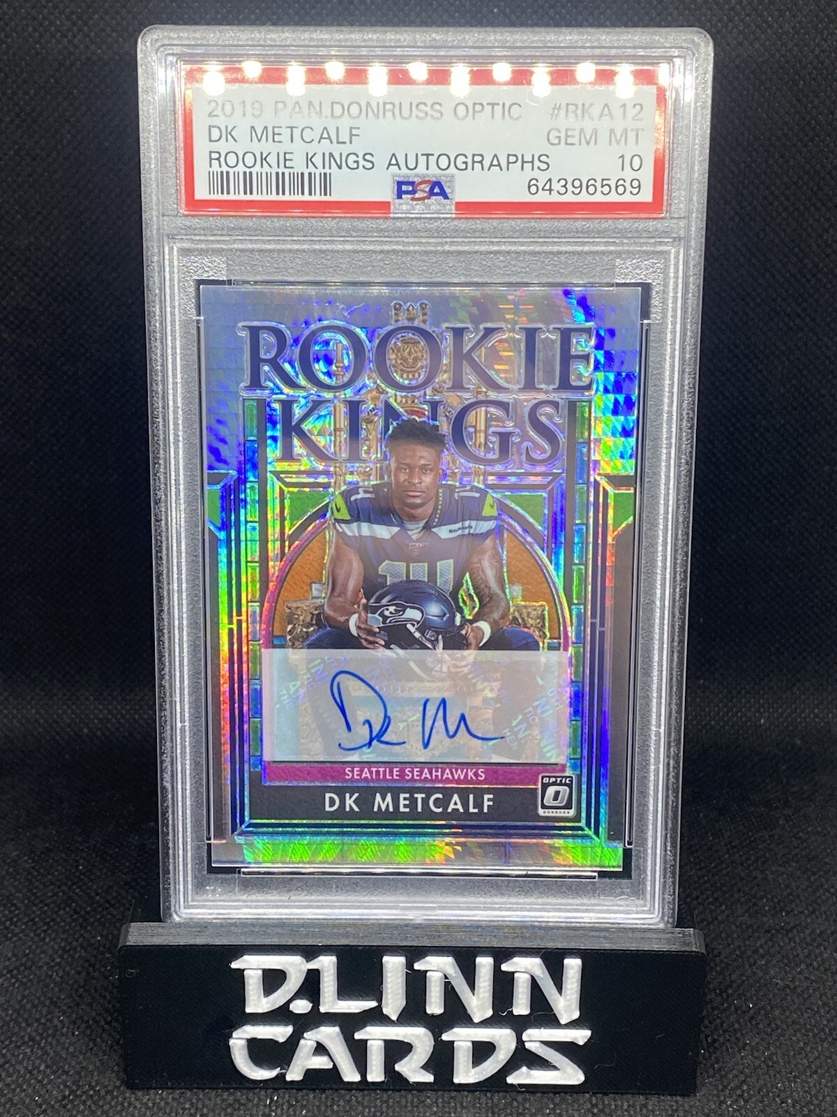 DK Metcalf Panini Donruss Optic Rookie Kings Autographs #RKA12 Base