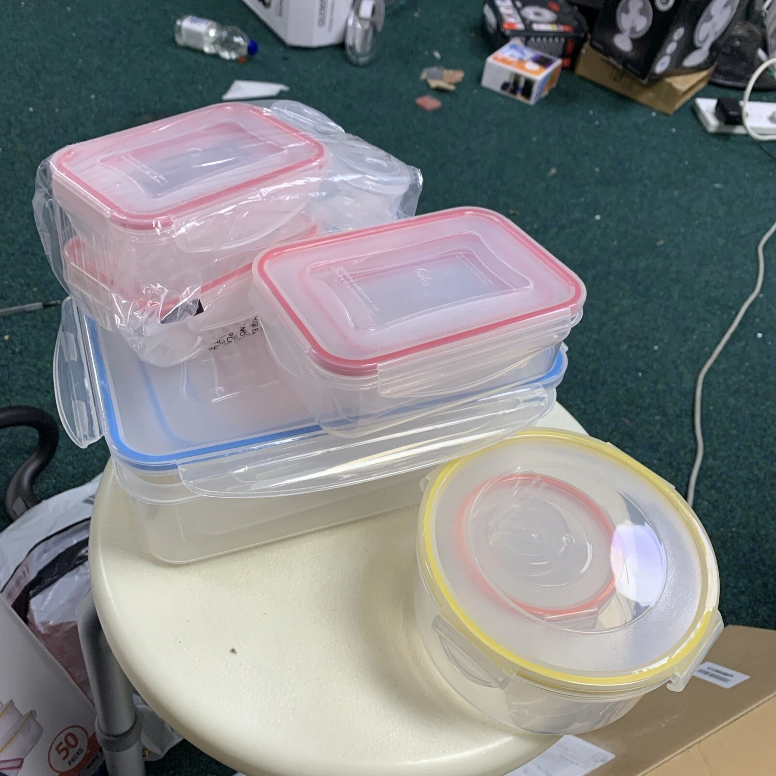 YASHE Plastic Food Storage Containers, Airtight Food Containers Lids Safe 15pcs