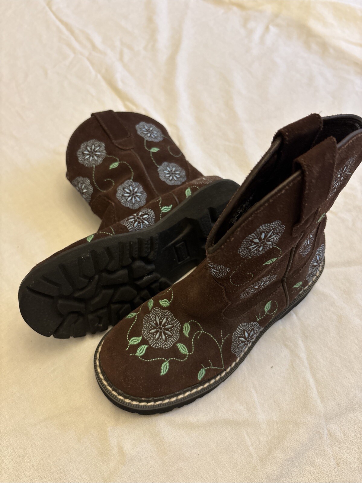 Ladies Roper Leather Boots