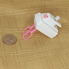 Barbie Toy Hand Mixer with Pink Beaters Pretend Play Kitchen Accessory