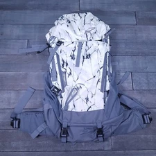 HIGH SIERRA Pathway 2.0 Womens 60L Hiking Backpack Cracked Ice Grey Blue White