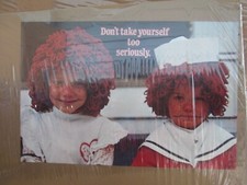 Don't take yourself too seriously raggedy Ann Vintage Poster 1970's inv G7371