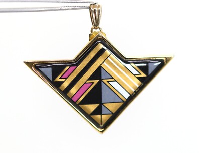 Michaela Frey Vienna Brooch & Pendant Colourful Enamel, L: 5.4cm