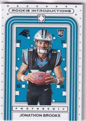2024 Panini Photogenic NFL Football No. 18 Jonathon Brooks Rookie Introductions
