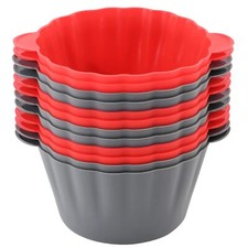 12 Pack Reusable Non-Stick Large Silicone Baking Cups 3.54 Inch Jumbo Cupcake