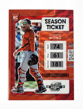 2022 Panini Chronicles Contenders Optic Ruby Wave #11 Connor Wong /199 RC