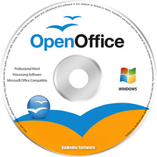 Suite de software de oficina abierta para Windows-Procesamiento de palabras-Hogar-Estudiante-Negocios-CD